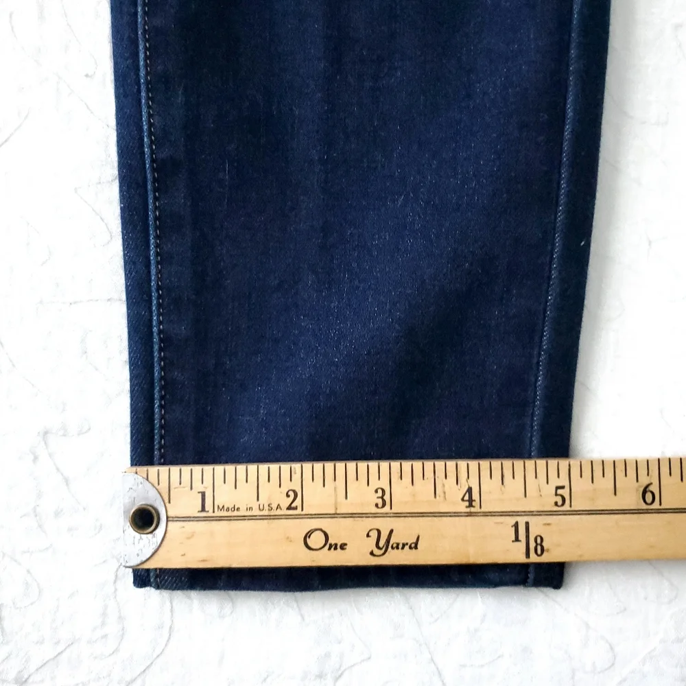 Soft Surroundings High Rise Dark Wash Skinny Jeans, Size 4
